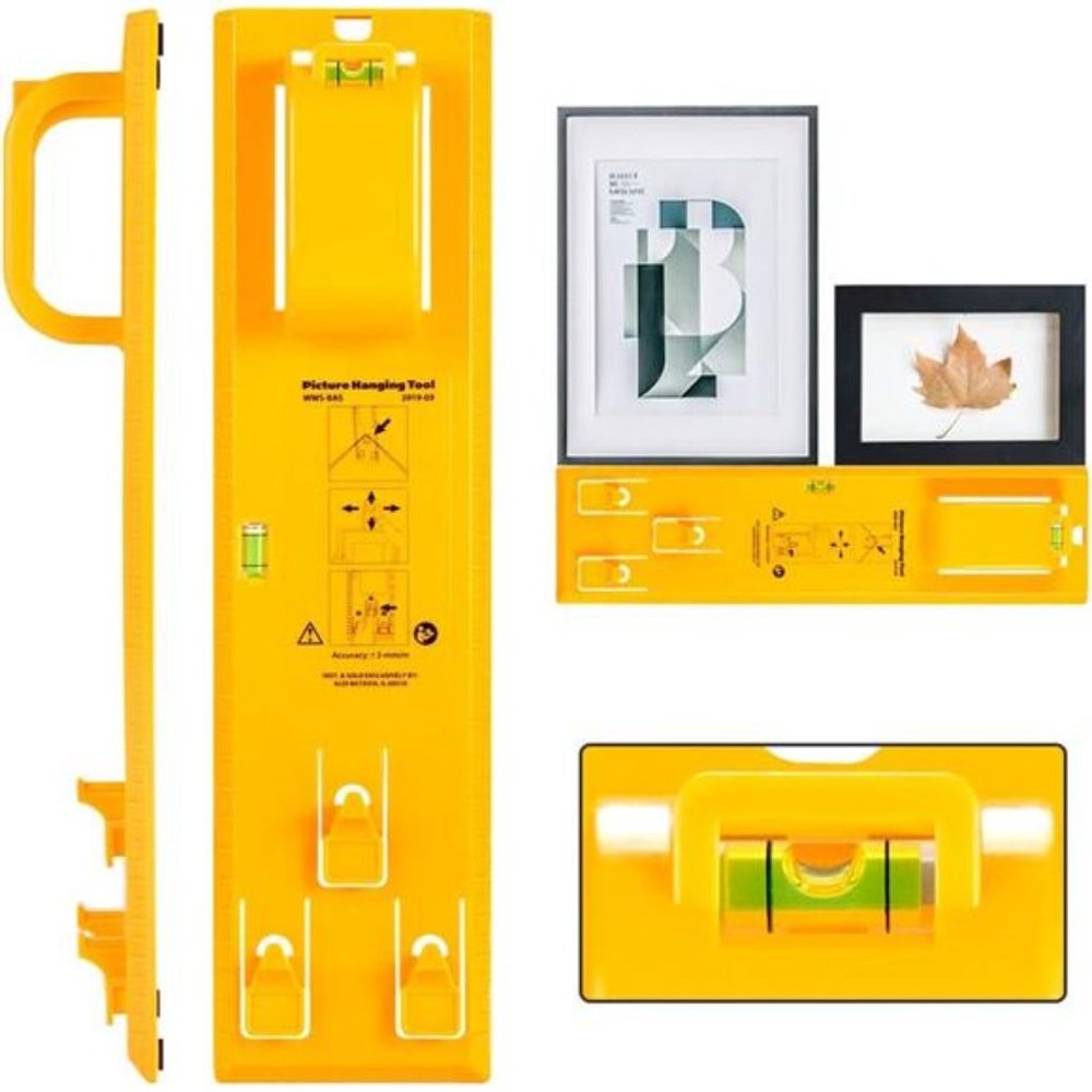 Picture Hanging Tool with Level Easy Frame Picture Hanger Wall Hanging Kit